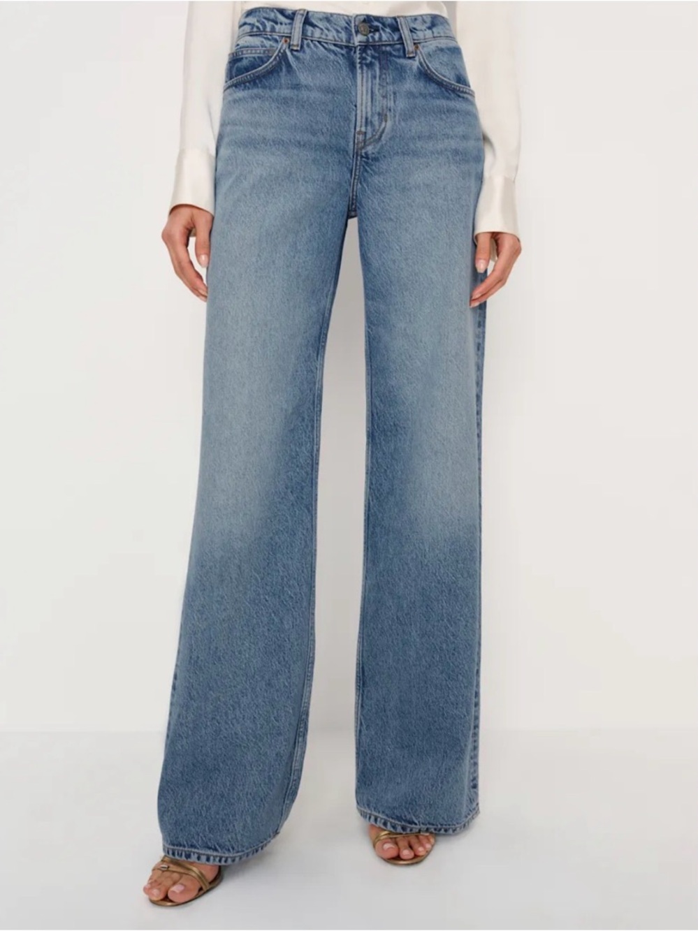 Reformation Cary Low Rise Slouchy Wide Leg Jean Colorado - Picture 7 of 10